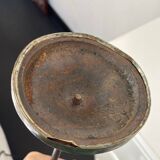 Vintage 1920s desk lamp in nickel-plated brass, celadon - 52 cm