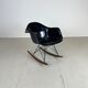 Eames Herman Miller 1950s RAR rocking chair in navy blue