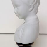 Bust biscuit child Houdon porcelain
