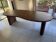 Wood table in organic shape 250×110