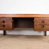 Large Danish Rosewood Executive Desk by Christian Linneberg 1960