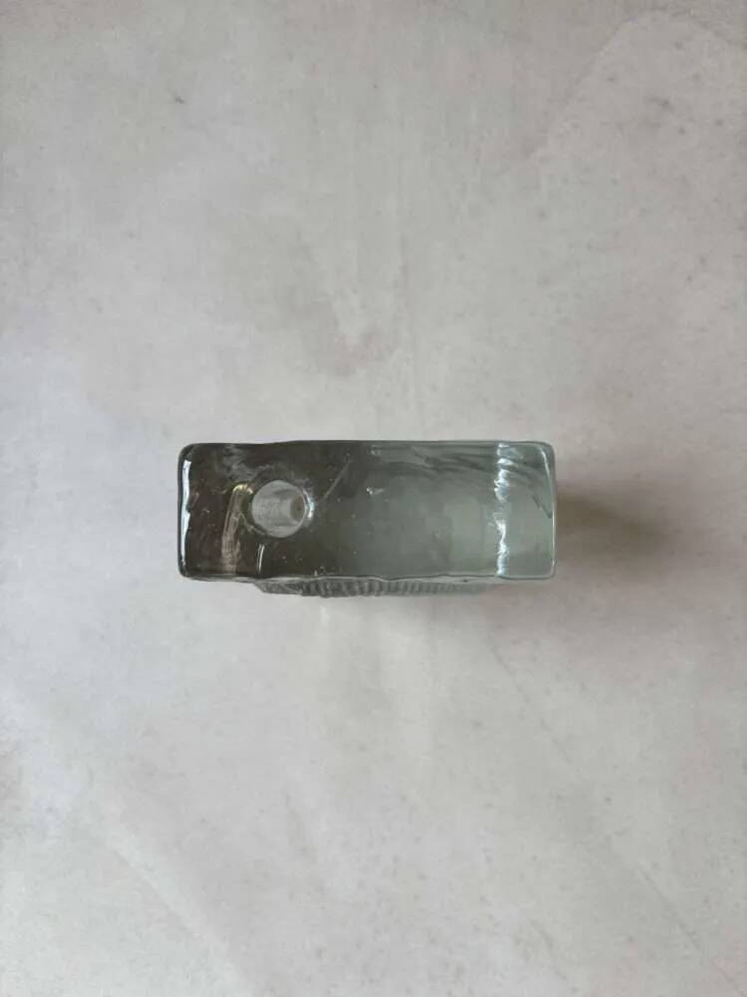 Solifleur block vase Heiner Düsterhaus Walther Glass 1970s