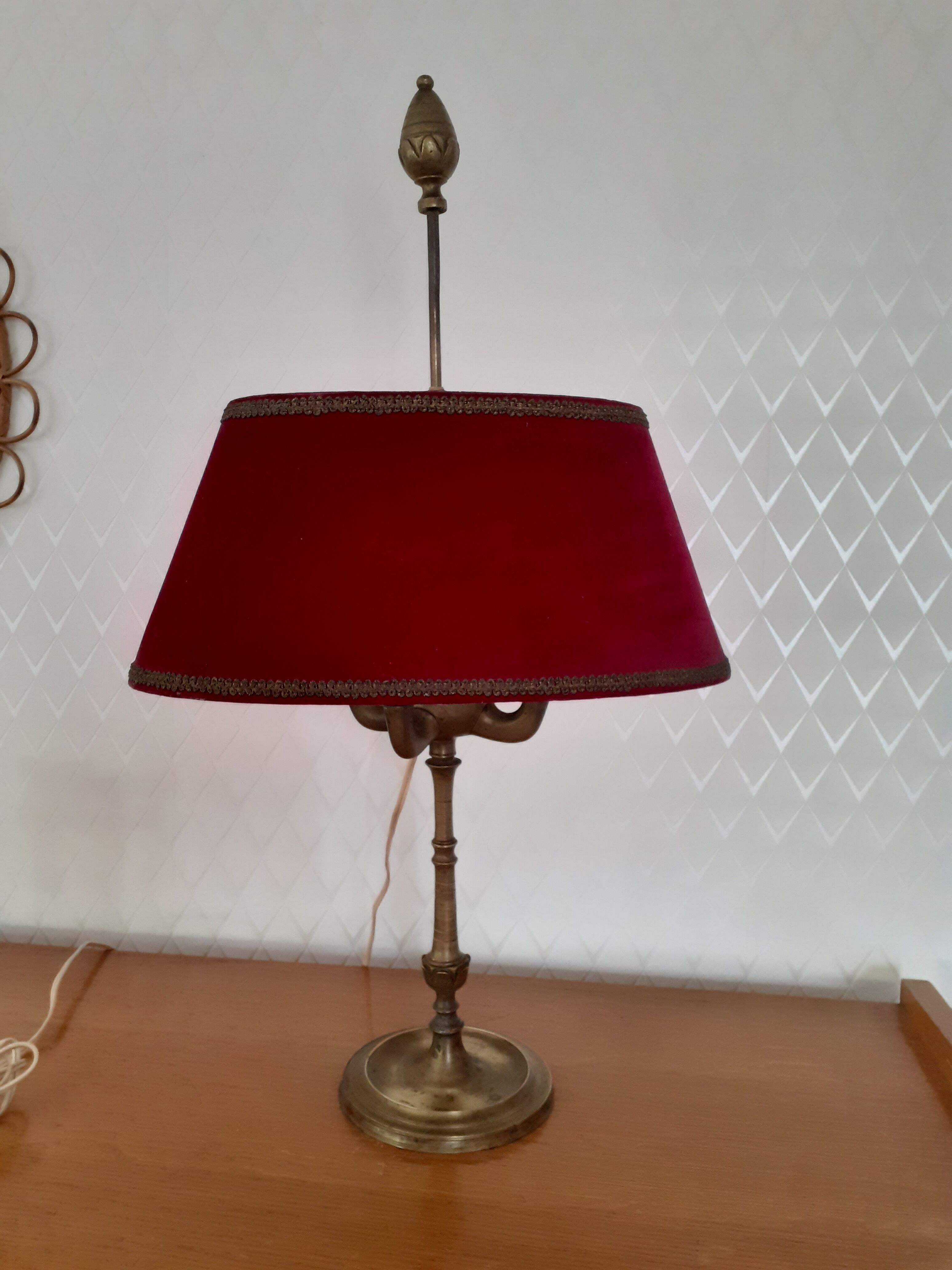 Empire style hot water bottle lamp 4 burners