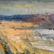 Vintage Modernists Oil Painting Autumn Landscape by Aksel 1960s