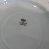 Set of 9 white porcelain coffee cups