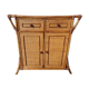 Chest of drawers in canning rattan and bamboo