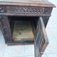 Large Gothic desk in solid oak from the 19th century.
