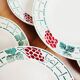 Lot de 4 assiettes creuses Badonviller Meudon
