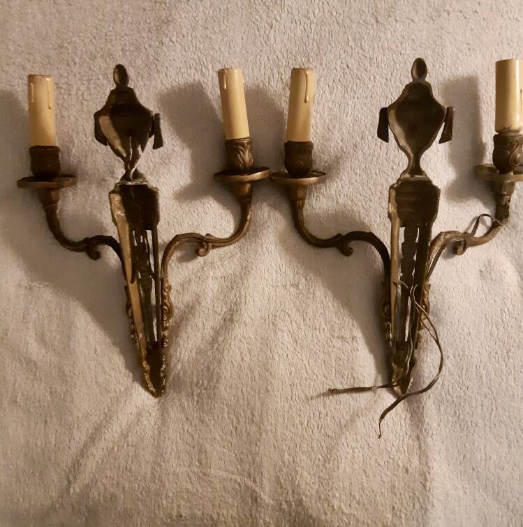 Paire d’Appliques en bronze