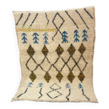Handcrafted Moroccan Berber rug 147 x 107 CM