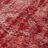 Hand-Knotted Vintage Turkish 1970s 177 cm x 268 cm Red Carpet