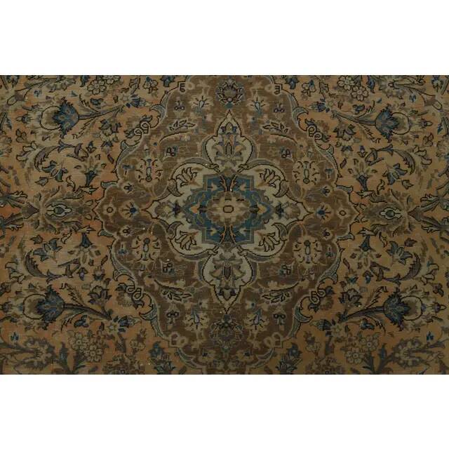 1970s Vintage Persian Handknotted Wool Orange Oversize Area Rug❤ 282x380