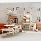 Old wooden pedestal table