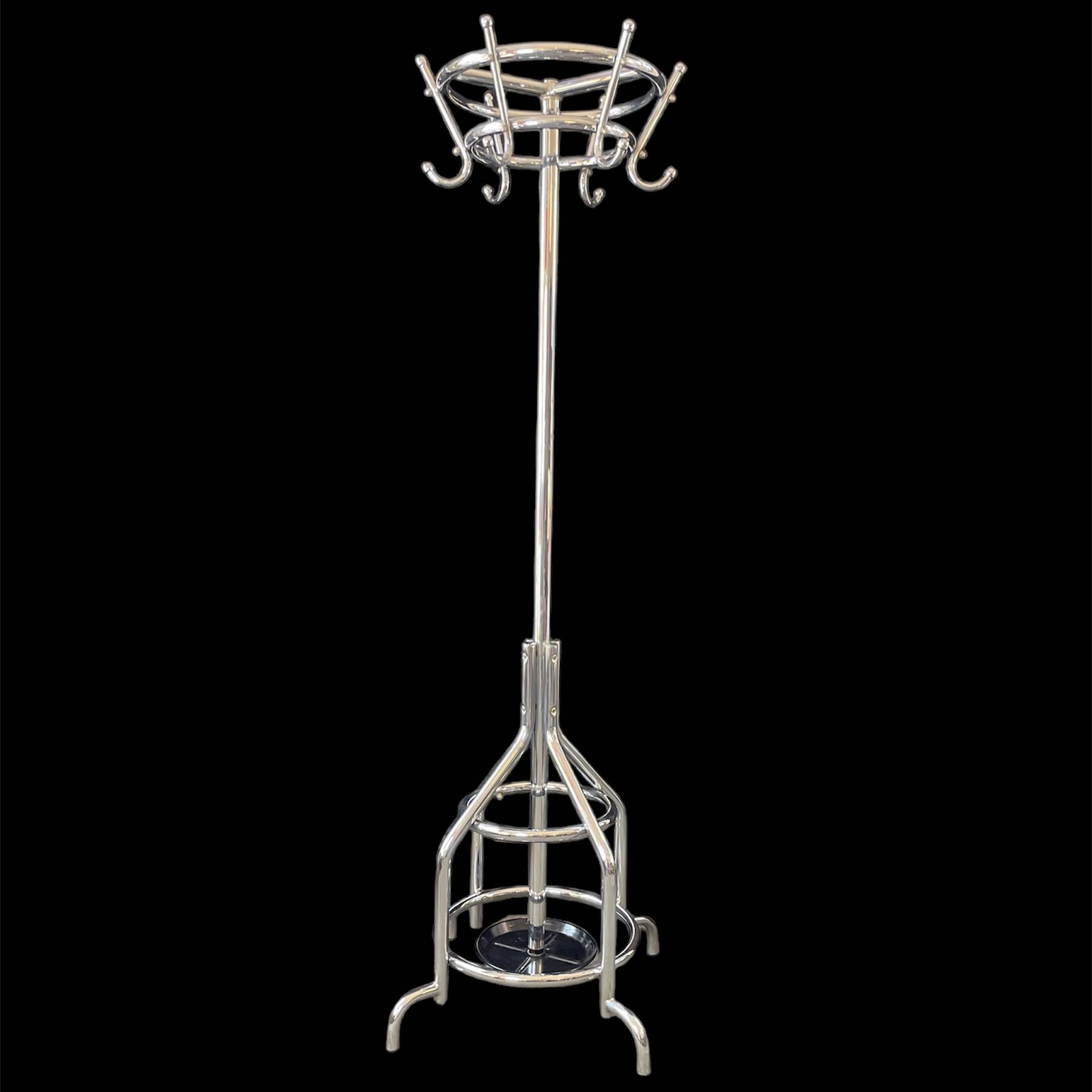 Belgian chrome coat rack from 1950