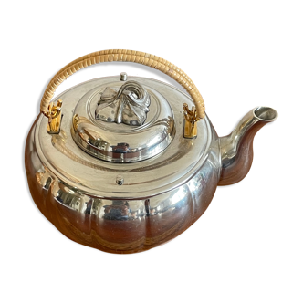 Silver metal teapot one person royal selangor malaysia