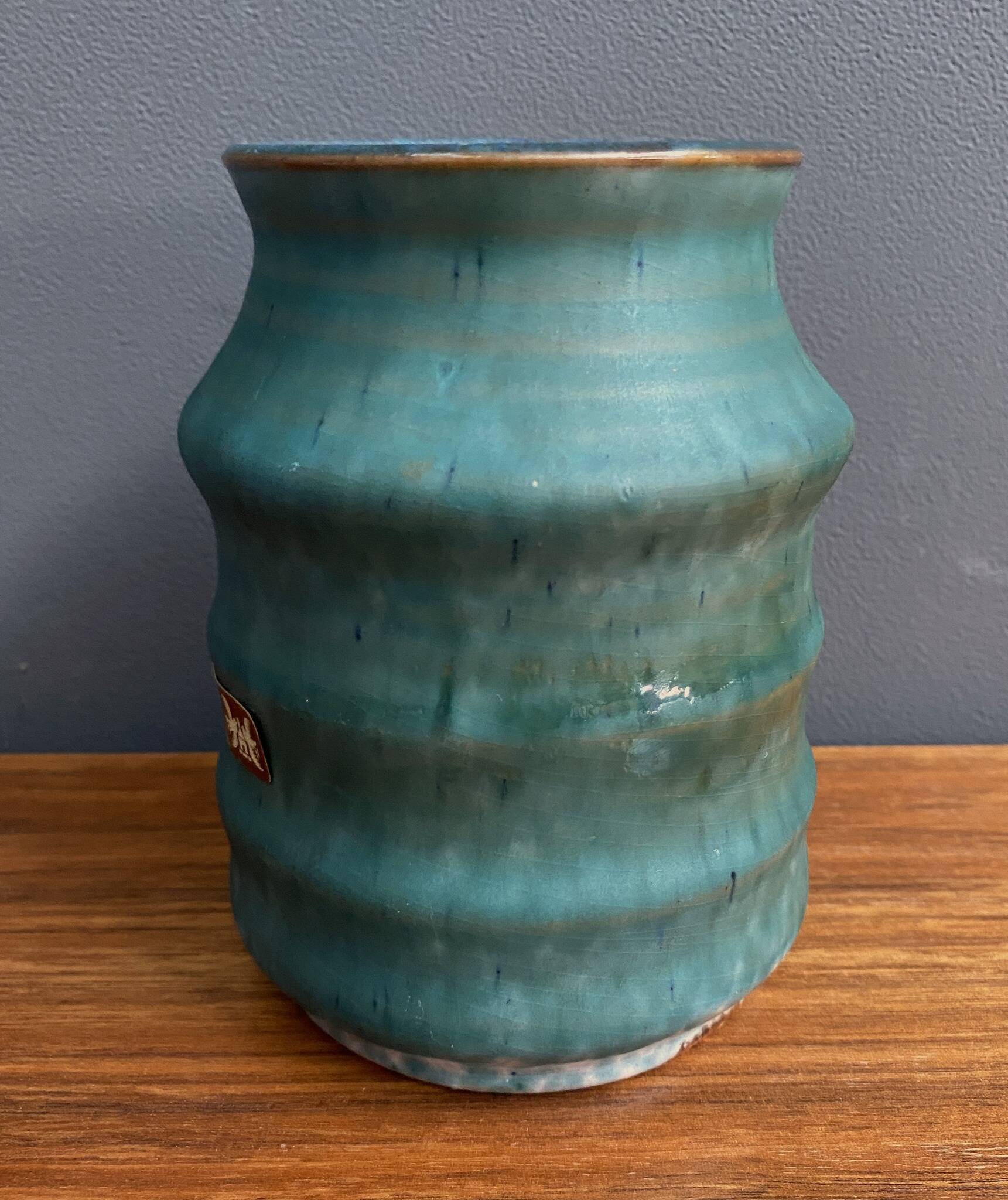 Westraven ceramique Utrecht blue vase 1970s