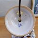 Vintage hand-painted earthenware suspension