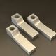 6 vintage Pierre Vandel knife rests for Pierre Cardin