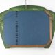 Arts & Crafts Mirror in green metal with glass decoration, France ca. 1905