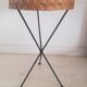 Door plant coffee table tripod in rattan