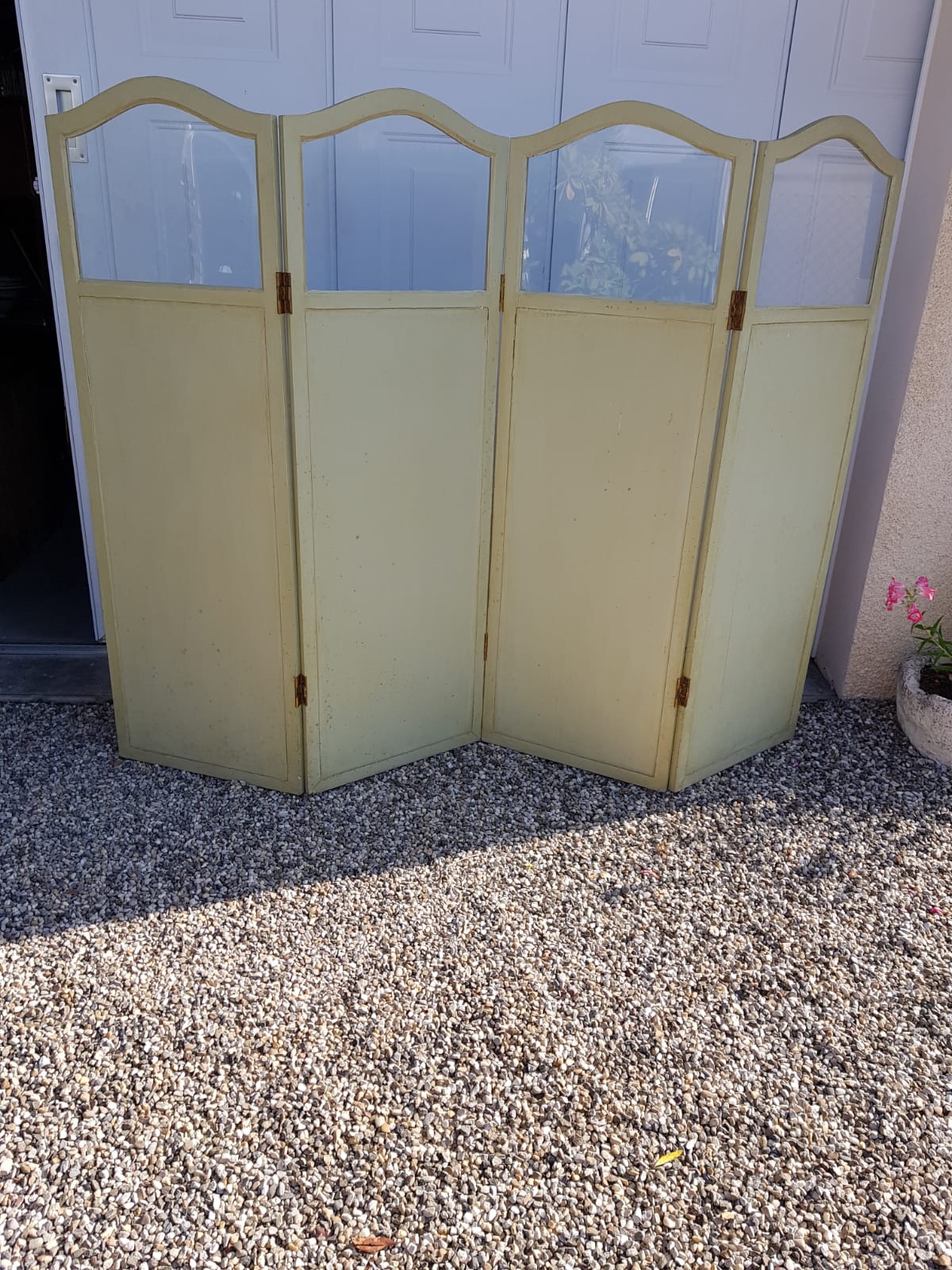 Patterned screen painted 1940/1950