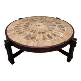 Table basse en céramique vintage de la Côte d'Azur Roger Capron années 1970
