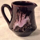Vallauris milk jug, glazed ceramic, brown old rose A152-2