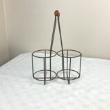 Metal bottle basket