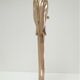 Solid brass parrot perch H. 45 cm 80s