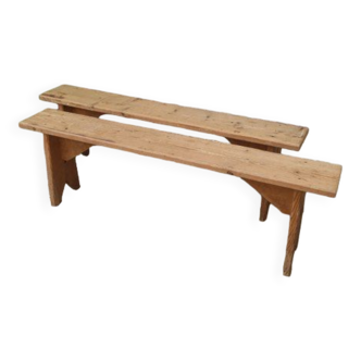 Pair of farm benches