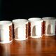 4 Staffordshire pottery ceramic mugs