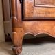 Charolaise cabinet Louis XV period called "napkin folds" solid walnut
