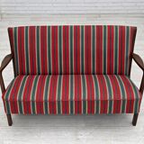 Canapé 2 places danois des années 1960 par Fritz Hansen, laine d'ameublement.