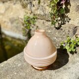Ancien pied de lampe vase rose