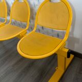 Yellow metal bench
