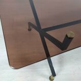 Table basse vintage verre