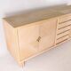 Rattan and brass sideboard