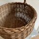 Panier osier rond ancien