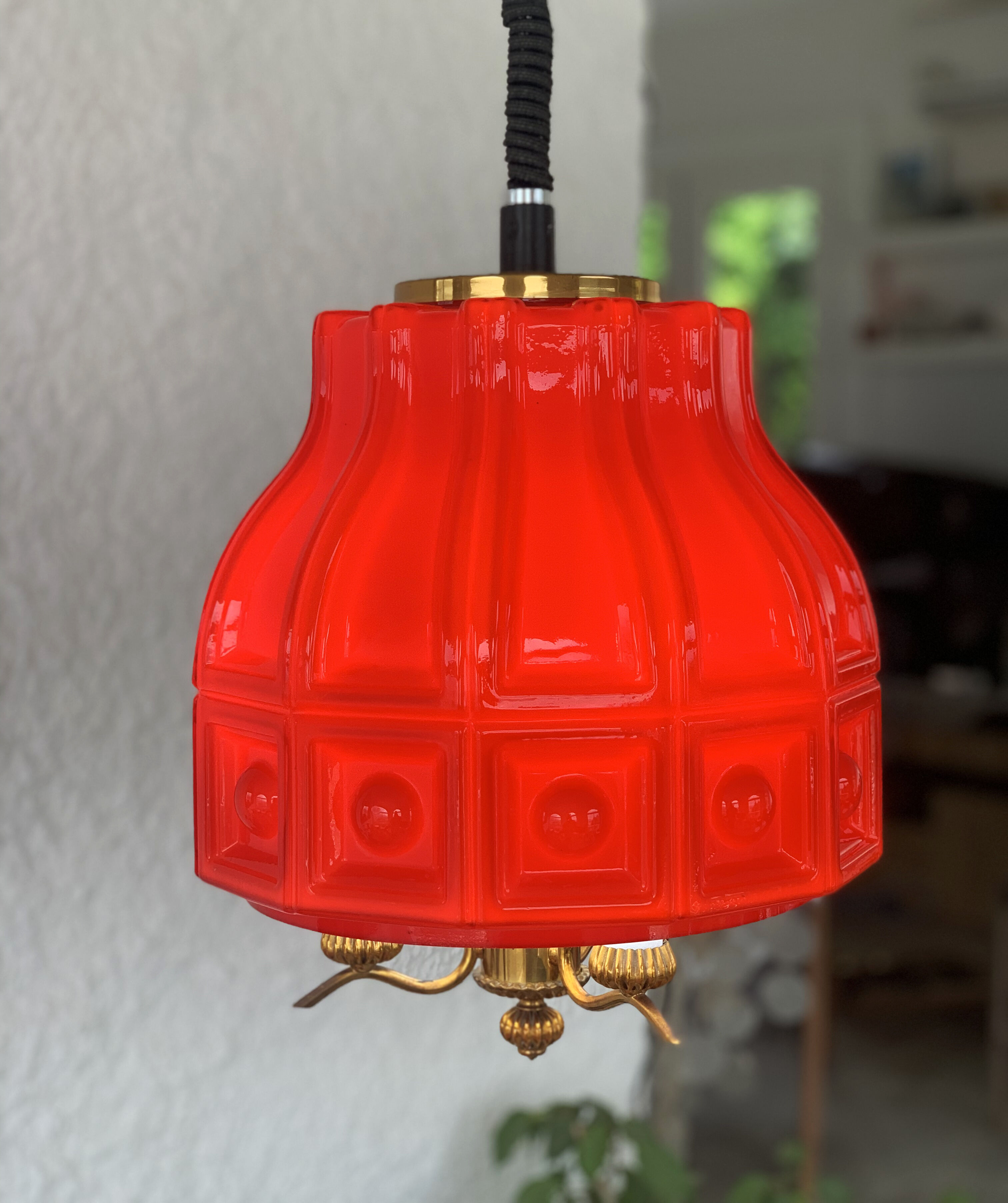Helena Tynell pendant light for flygsfors Sweden, 1960s