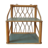 Rattan shelf
