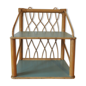 Rattan shelf