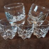 Set of 5 digestif glasses