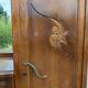 Armoire coiffeuse Penderie Miroir asymétrique Art Nouveau chêne 1916