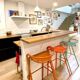 Set of 4 ADICO Metal Bar Stools