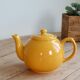 Vintage bright yellow ceramic teapot