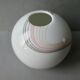 Vase boule en opaline années 80