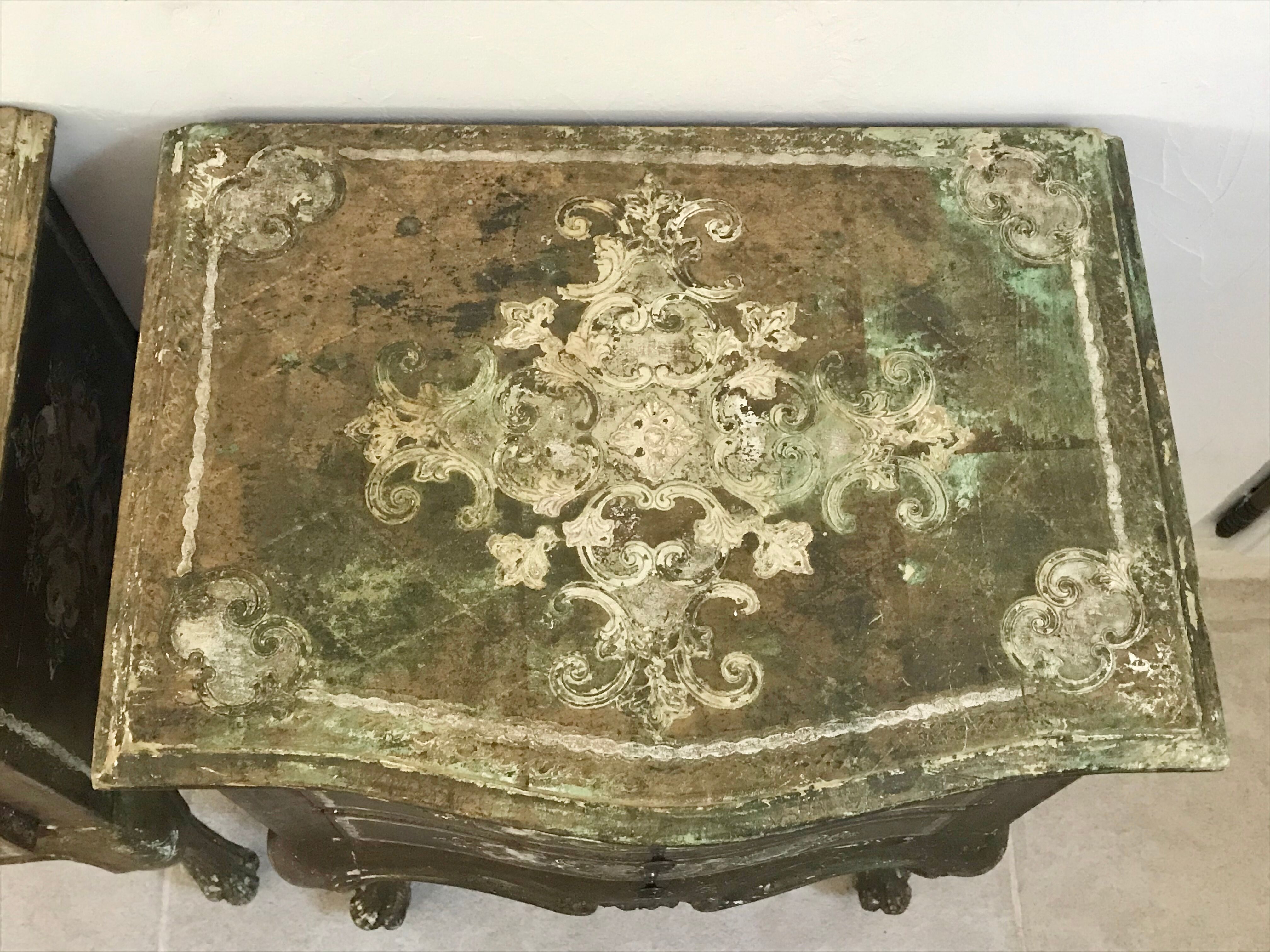 Pair of florentine bedsides