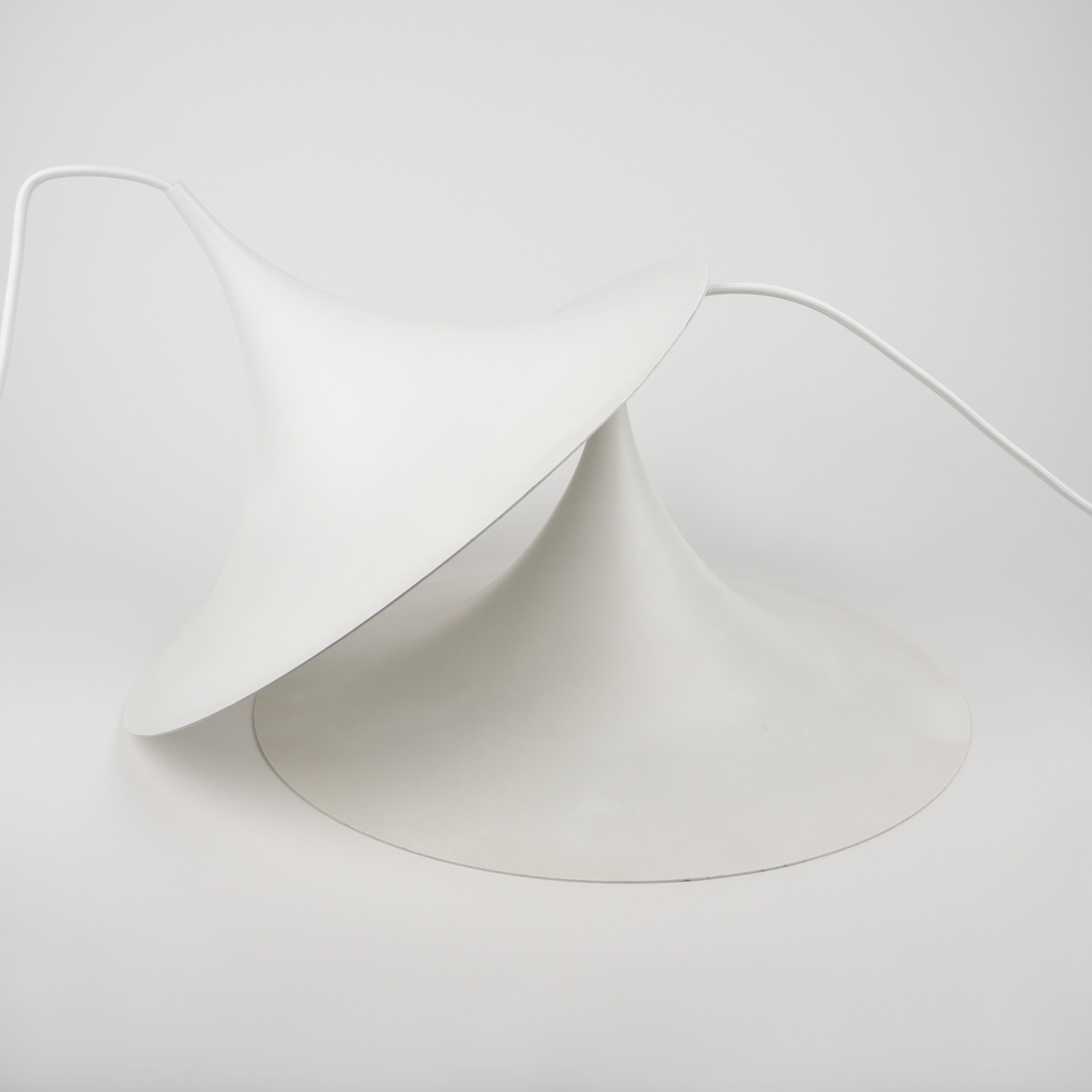 Pair of Danish vintage pendant lamps Semi by Bonderup&Thorup, 1968
