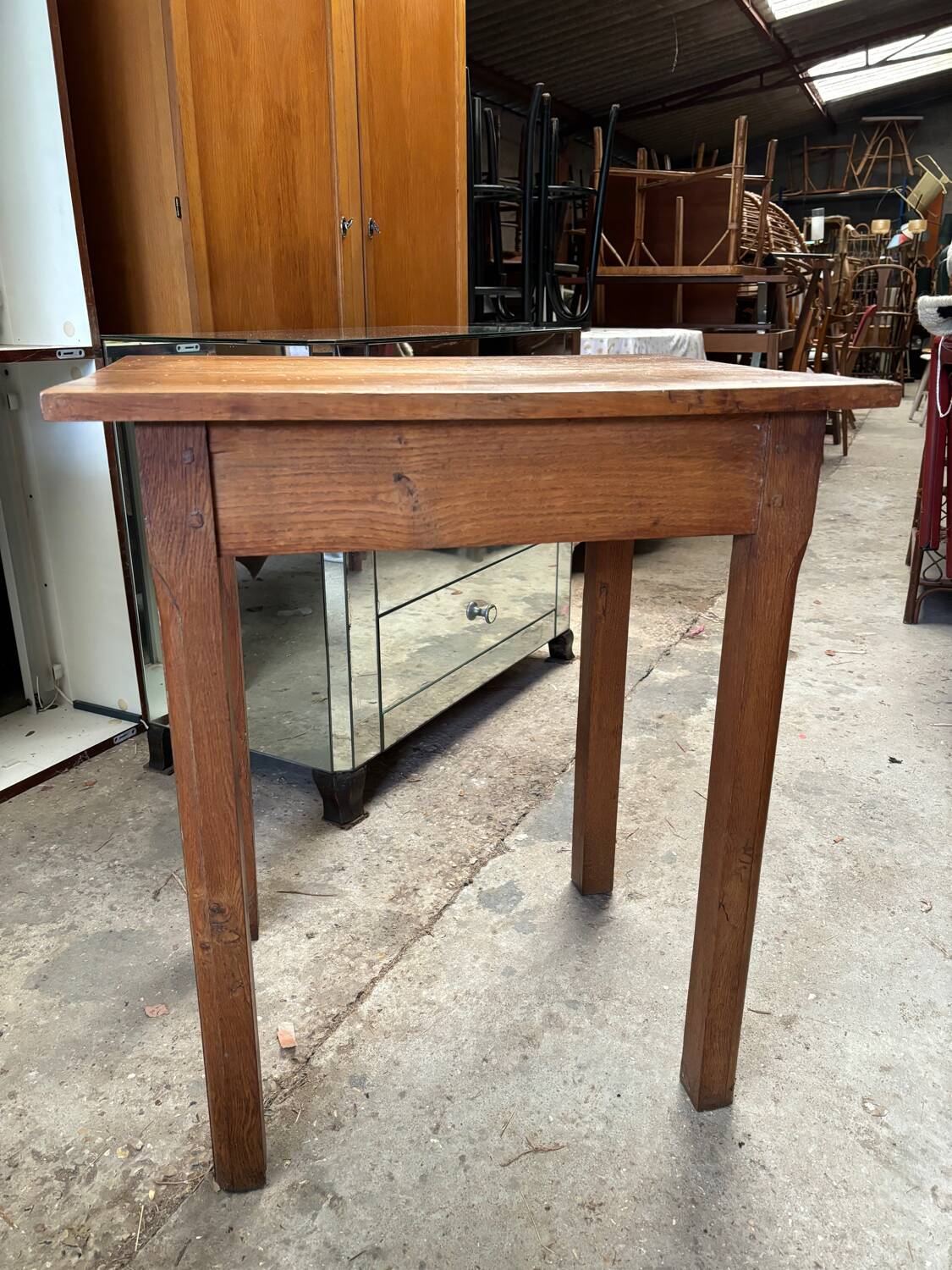 Oak side table