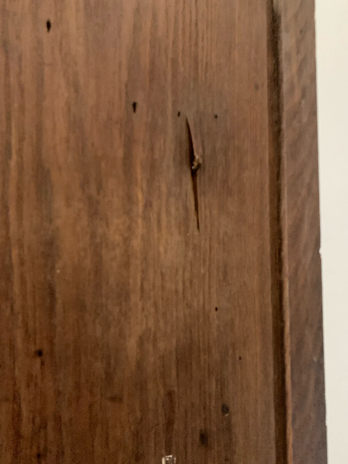 Old 18th century walnut and oak bonnet maker